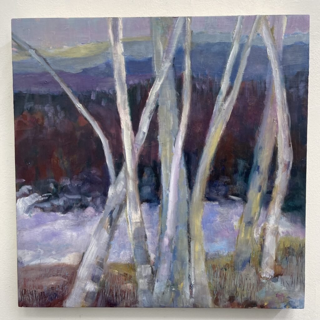 Birches Dance For Spring by Betsy Holmes