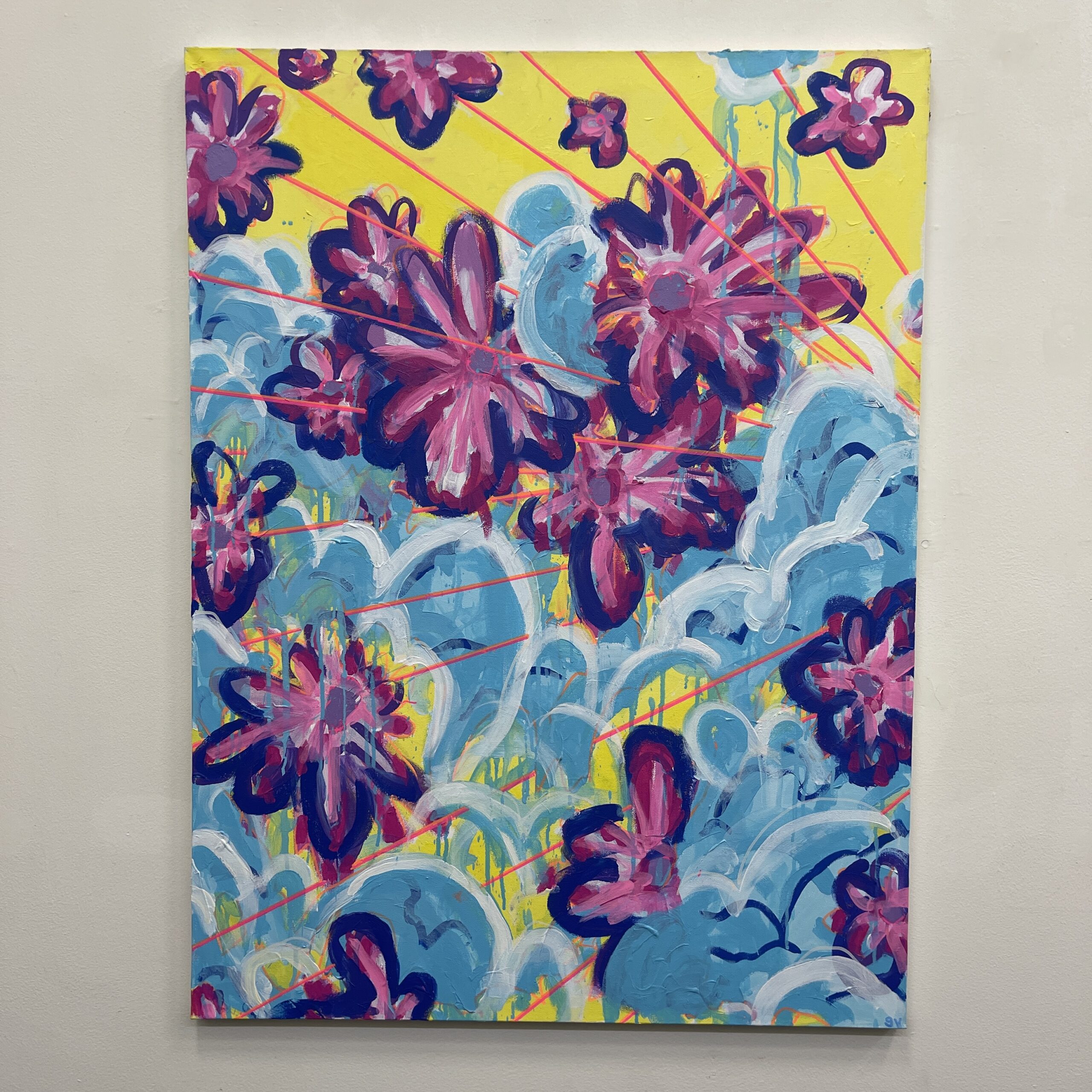 Flowers Escaping Clouds by George Vossler