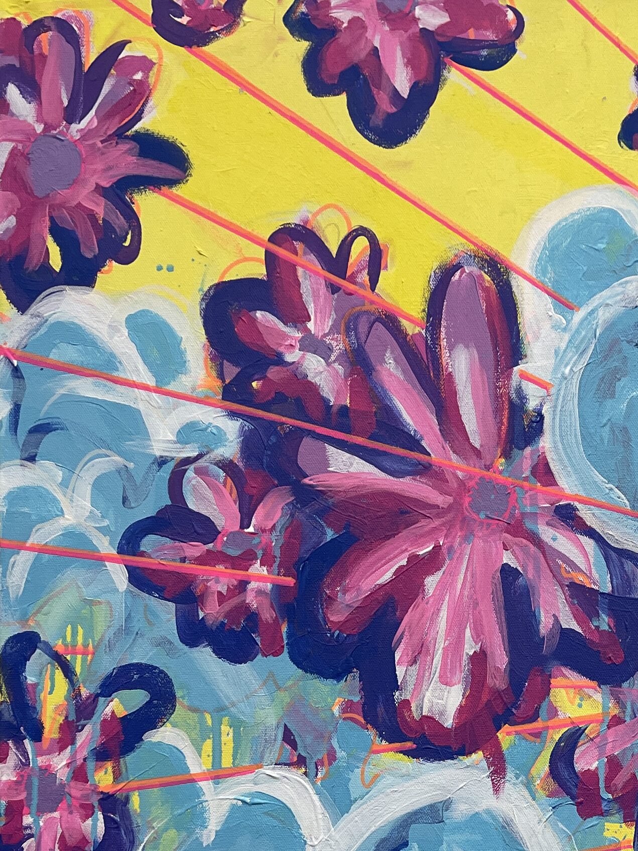 Flowers Escaping Clouds by George Vossler - Image 4