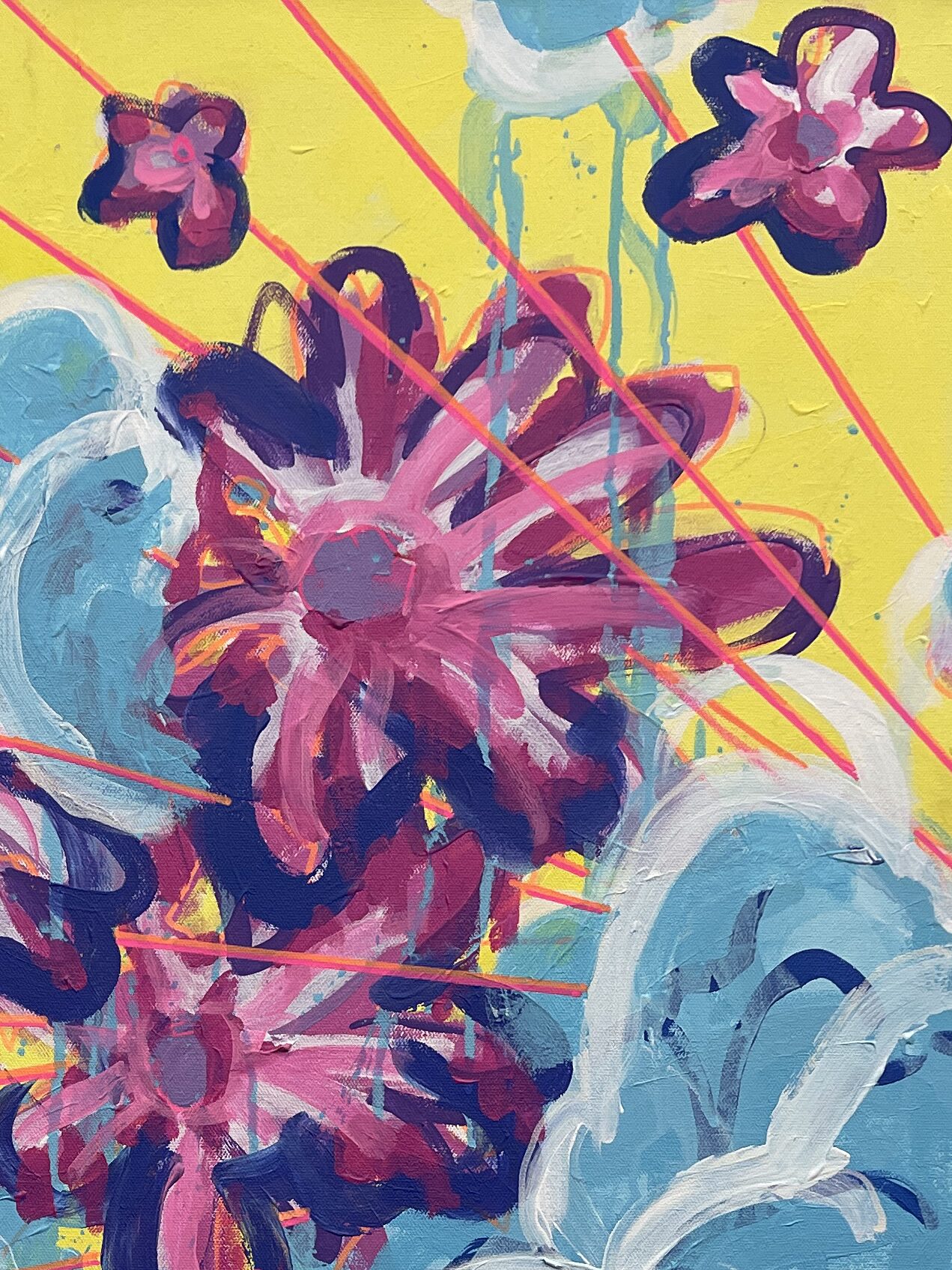 Flowers Escaping Clouds by George Vossler - Image 5