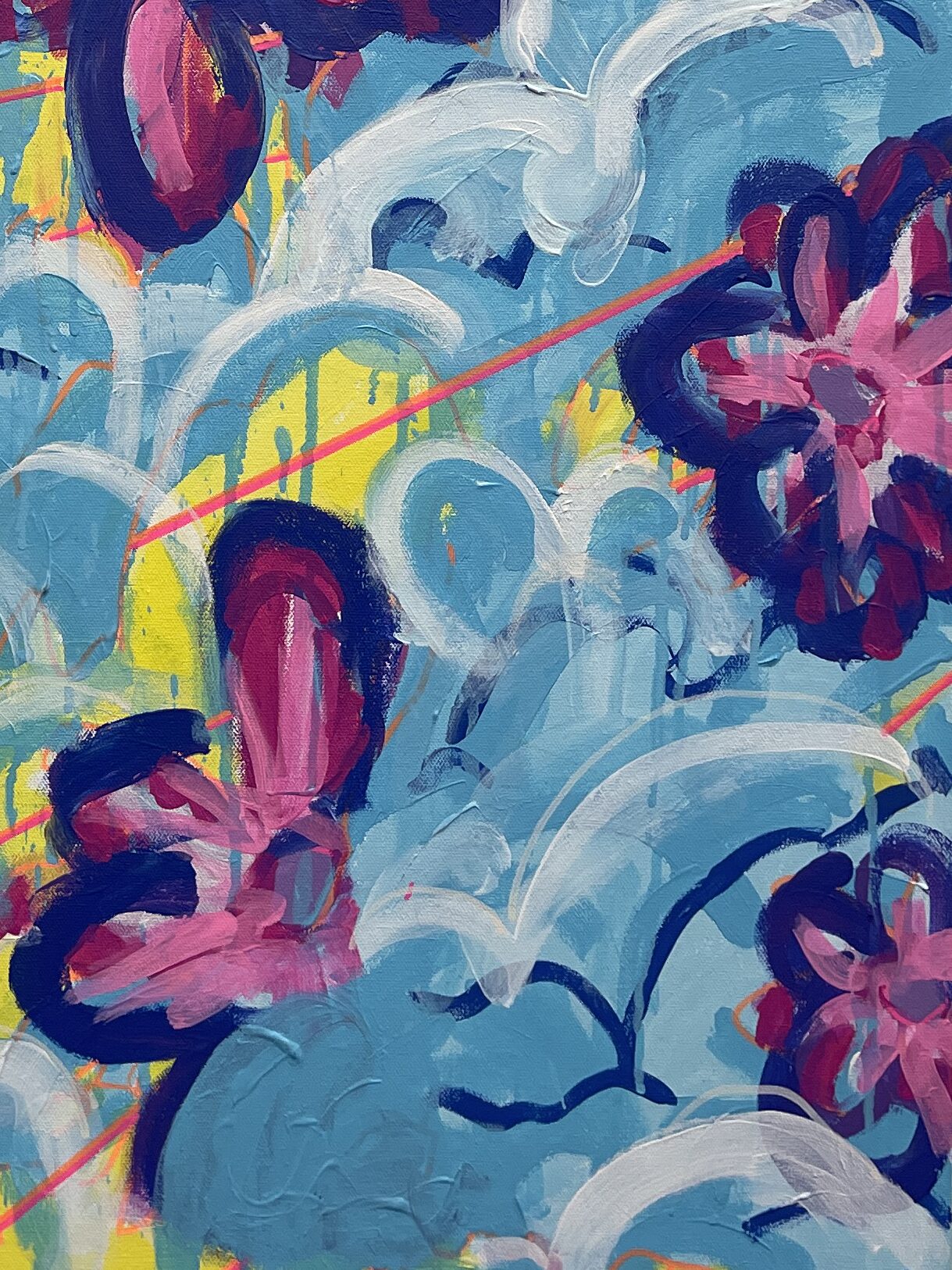 Flowers Escaping Clouds by George Vossler - Image 7