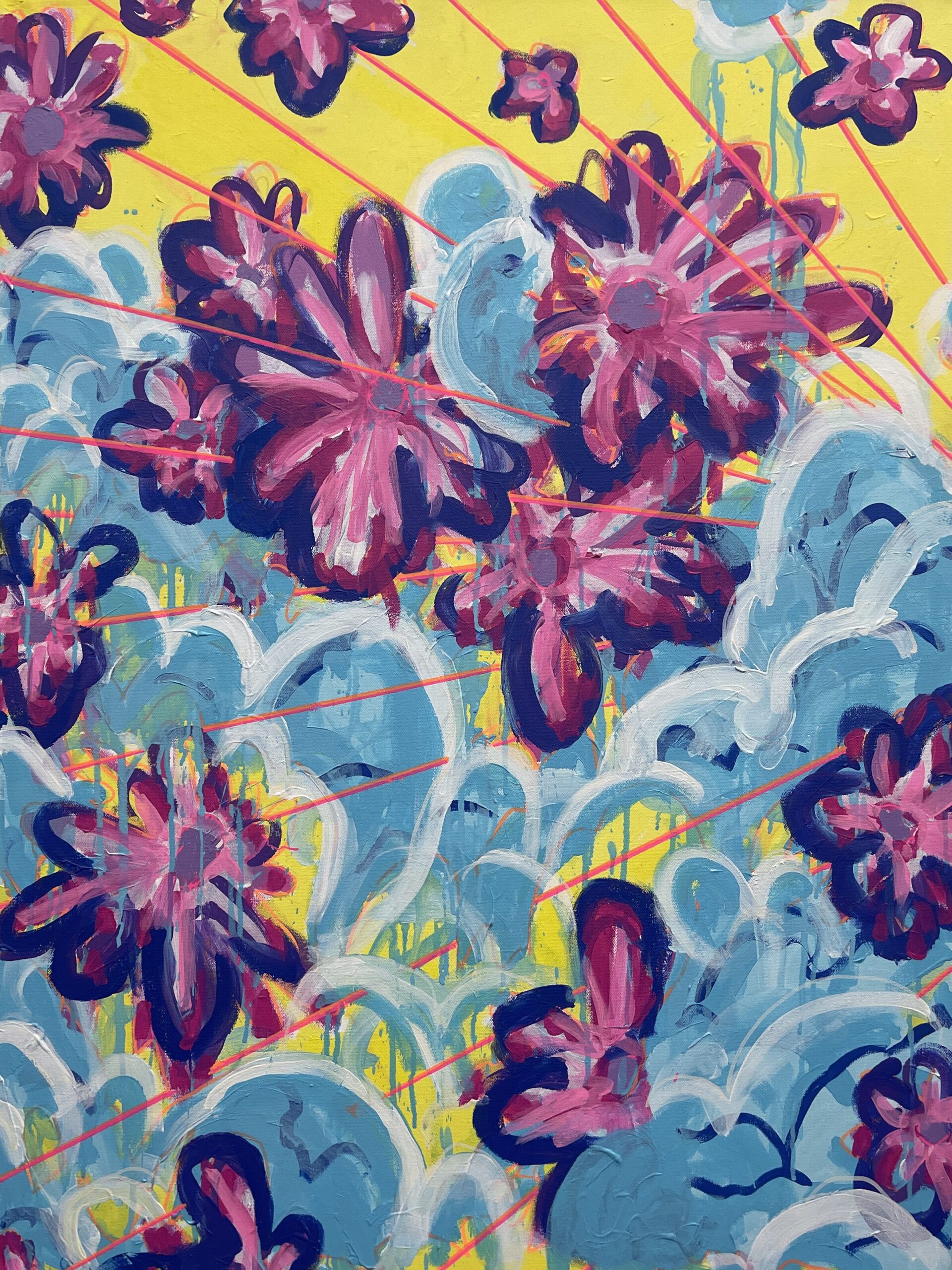 Flowers Escaping Clouds by George Vossler - Image 8