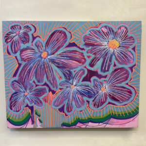 Pink Flowers by George Vossler