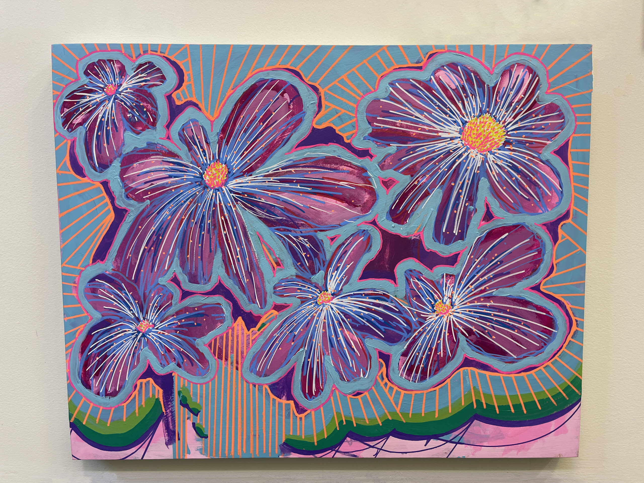 Pink Flowers by George Vossler - Image 2