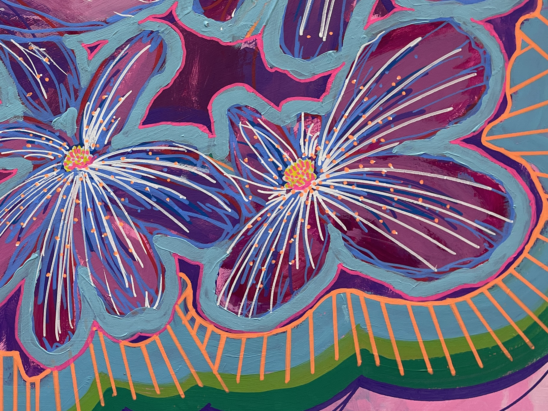 Pink Flowers by George Vossler - Image 6