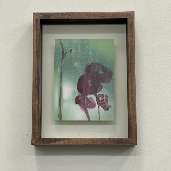 Inked Flower, Green by Rebecca Desrochers