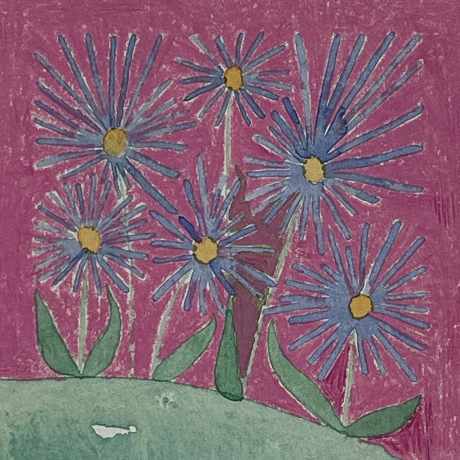 Cornflowers and Magenta Sky by Ashley Normal - Image 4