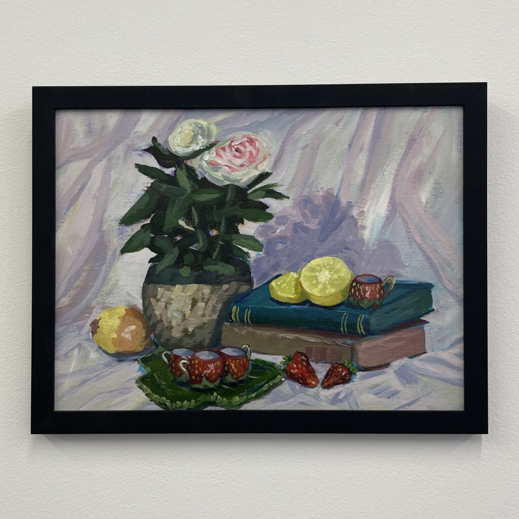 Strawberry Teacups by Allison Lever