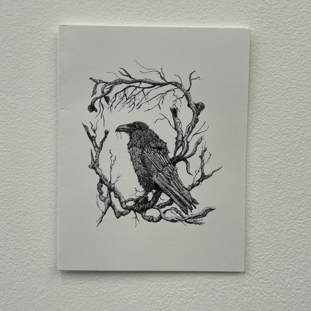 The Raven's Message Notecard by Fascia